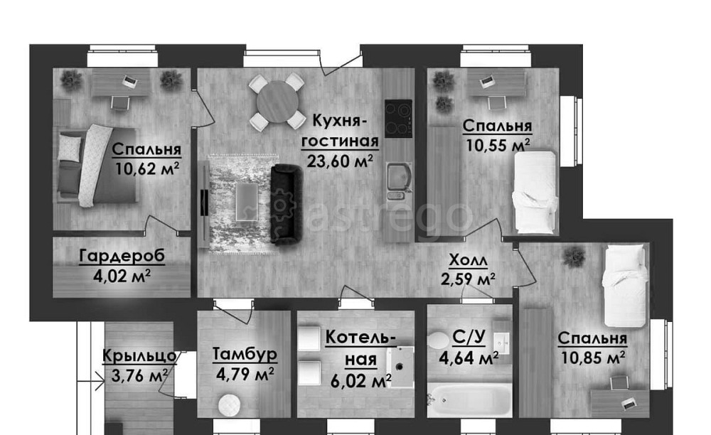 Коттедж, 82 м2, 1 эт. Москва - изображение 2