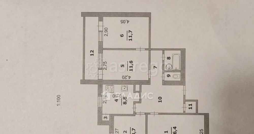 4-комн. квартира, 79 м2, 6/14 эт. Белгород - изображение 3