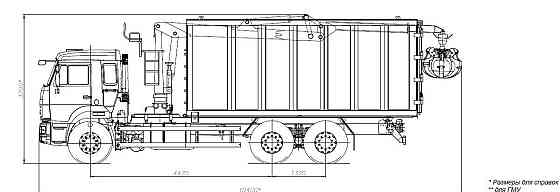 Ломовоз КМУ КАМАЗ-65115-3094-48 Евро-5 кузов 30 куб САТ Майман-110S Кран центр КАМАЗ Краснодар