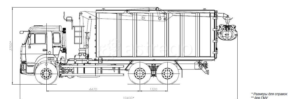 Ломовоз КМУ КАМАЗ-65115-3094-48 Евро-5 кузов 30 куб САТ Майман-110S Кран центр КАМАЗ Краснодар - изображение 1