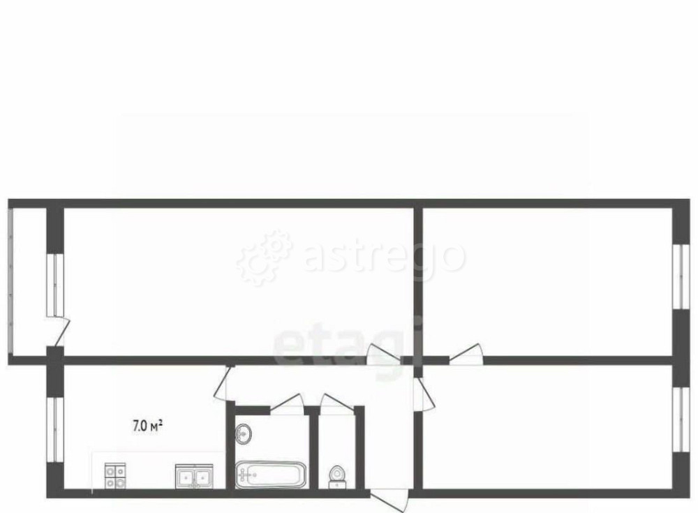 3-комн. квартира, 63.2 м2, 5/5 эт. Воскресенск - изображение 7