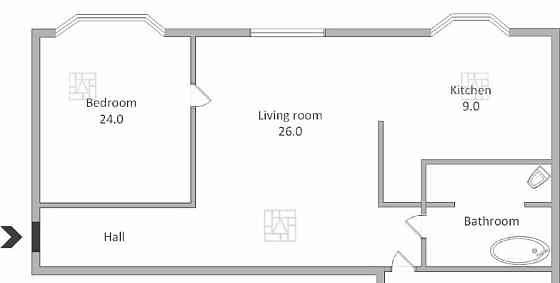 3-комн. квартира, 90 м2, 8/12 эт. Москва