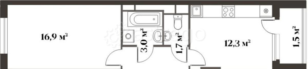 2-комн. квартира, 65 м2, 2/6 эт. Красногорск - изображение 1