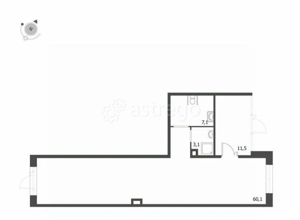 Свободного назначения, 81 м2 Санкт-Петербург - изображение 3