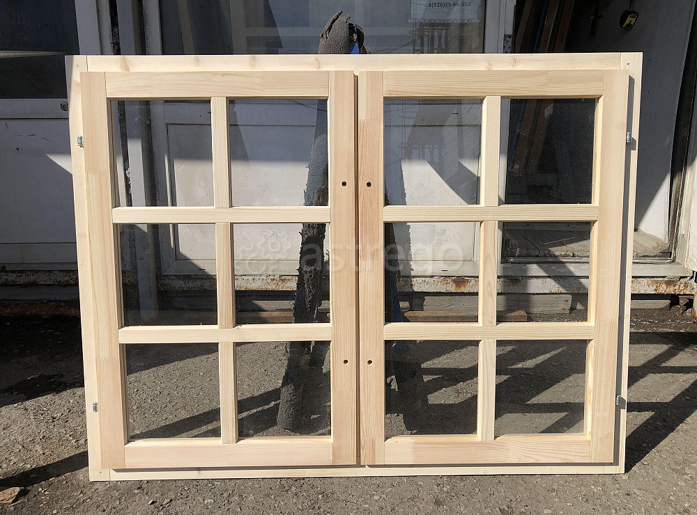 Террасные окна из сосны 1200х2000 мм Москва - изображение 1