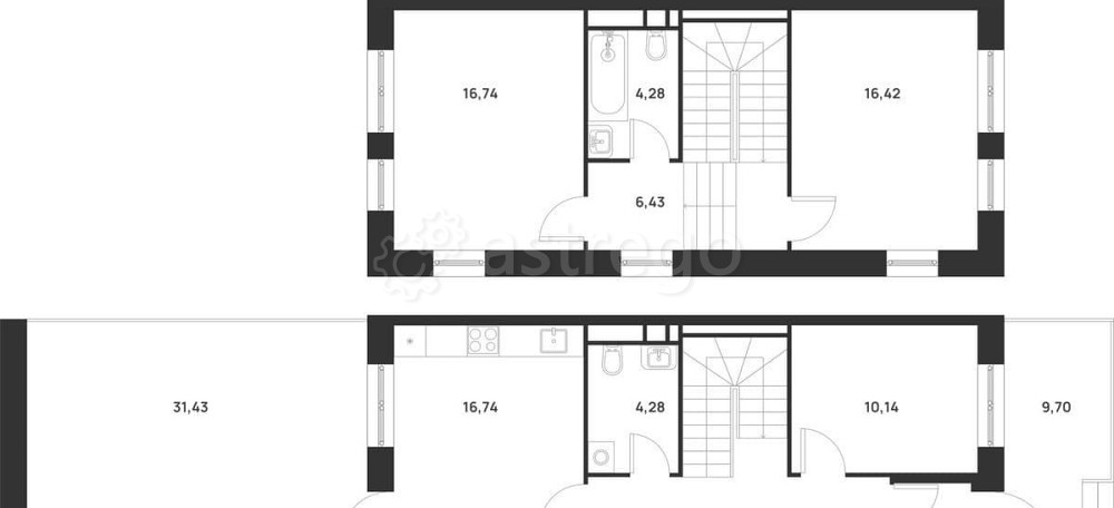 Таунхаус, 129.7 м2, 2 эт. Москва - изображение 1