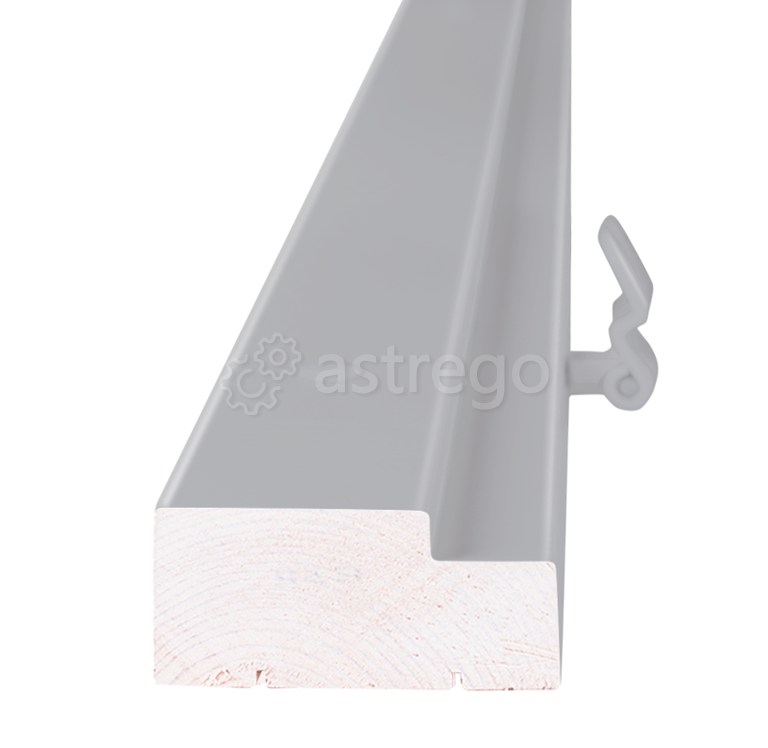 Стоевые дверной коробки Олови 2 петли М21 Серая RAL7040 крашенная Санкт-Петербург - изображение 1