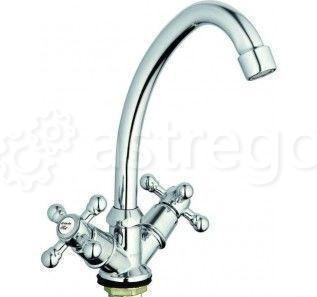 Смеситель для мойки латунный двухзахваточный Екатеринбург - изображение 1