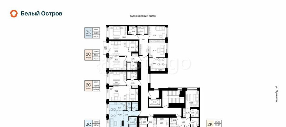 3-комн. квартира, 61.43 м2, 4/31 эт. Уфа - изображение 6