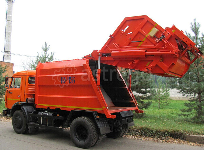 Мусоровоз КО-456-12 на шасси КАМАЗ 43255-3010-69 10 м3 задняя загрузка Коммаш Краснодар - изображение 1