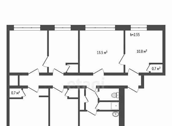 Комната, 25 м2, 3/5 эт. Красноярск