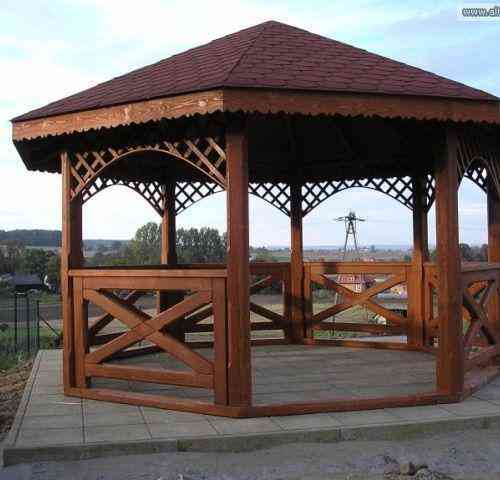 Деревянная беседка для дачи Пермь