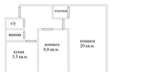 2-комн. квартира, 39.8 м2, 3/5 эт. Мытищи
