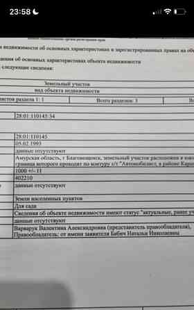 Земельный участок, 11 соток Благовещенск