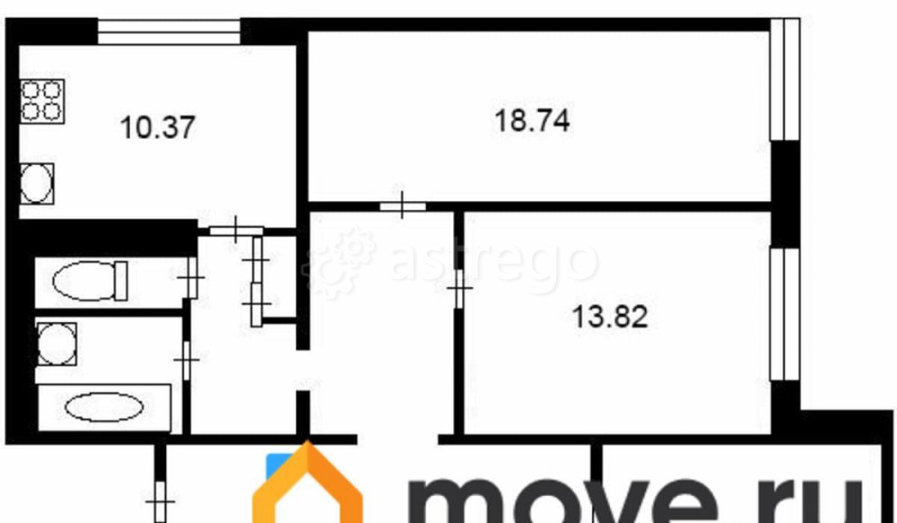 4-комн. квартира, 98.1 м2, 13/22 эт. Москва - изображение 6