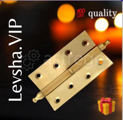 Петля латунная ЛЕВША КГИОП П-100*63*2мм L левая (д*ш*т) ширина самой карты 25 мм. толщина 2мм латунн Санкт-Петербург - изображение 1