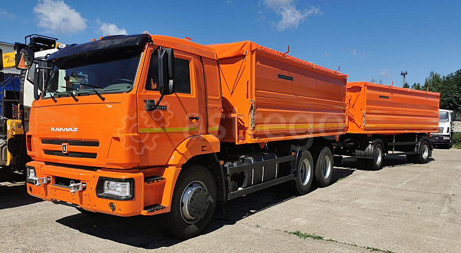 СпецАвтоКам КАМАЗ 689011 самосвал 3-х сторонний 6100мм с пологом+тентом и площадкой на 65115-4094-56 Краснодар - изображение 1
