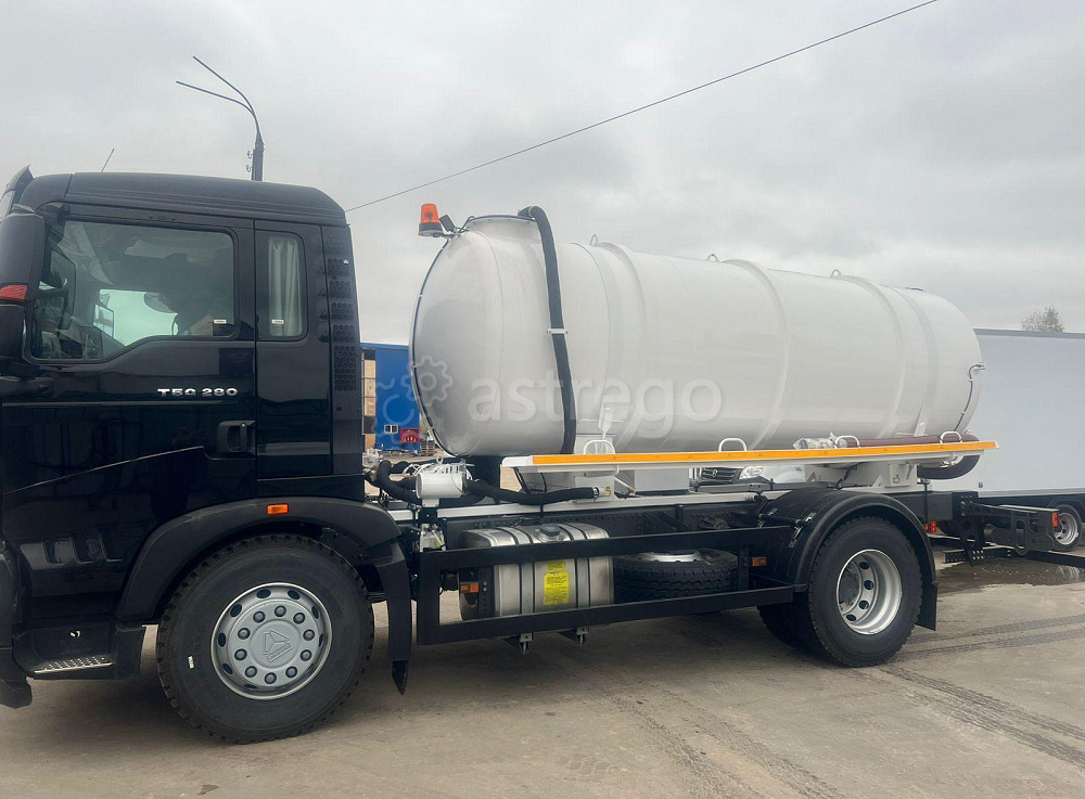МВ-9,5 HOWO T5G (4х2, шасси 4000) (вакуумная машина, 9,5 м3, насос КО-510, СПЕКТР) Краснодар - изображение 1