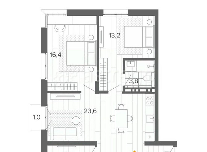 4-комн. квартира, 84.29 м2, 5/9 эт. Барнаул - изображение 1