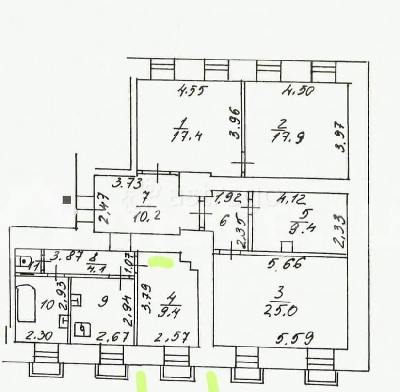 Комната, 9.4 м2, 1/7 эт. Москва - изображение 7