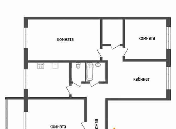 4-комн. квартира, 82.9 м2, 3/10 эт. Красноярск