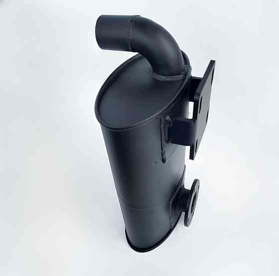 Глушитель, крепление и фланец к коллектору по 4 отверстия, без гофры Cummins 4BTA3.9-C1 Sh388H Уфа