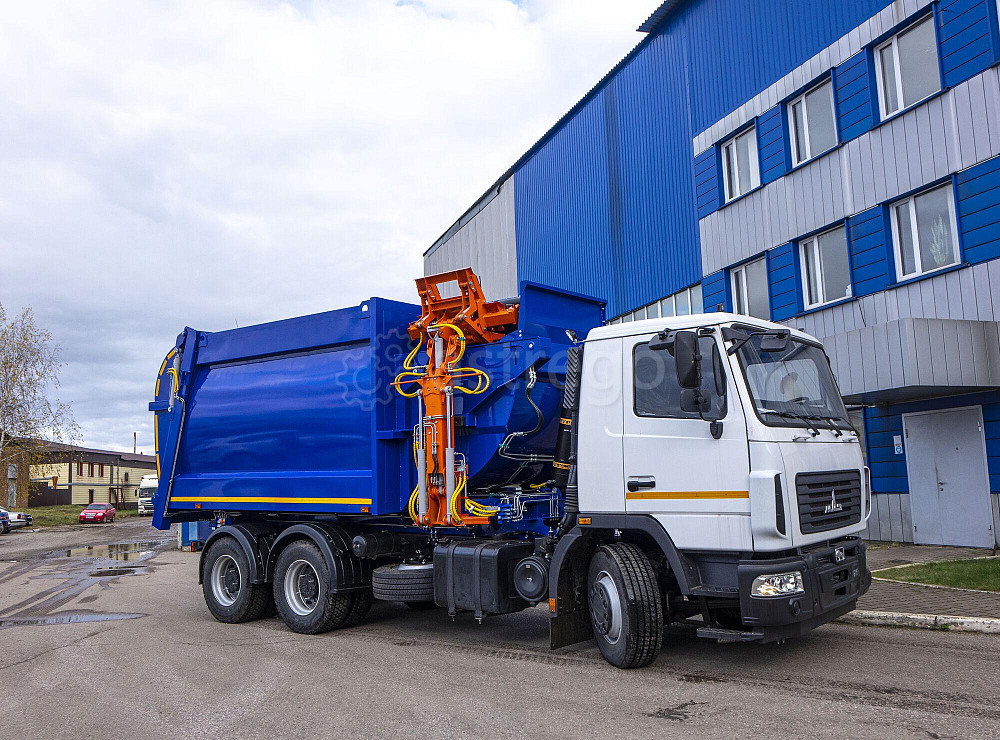 МКМ-50-22 на шасси МАЗ 6312С5-577-012 мусоровоз, 22м3,бок. загрузка, МАЯТНИК, унив. захват Краснодар - изображение 1