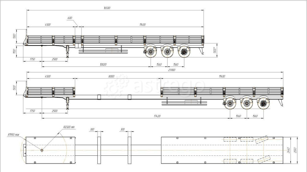 Полуприцеп бортовой, раздвижной Ставрополь - изображение 1