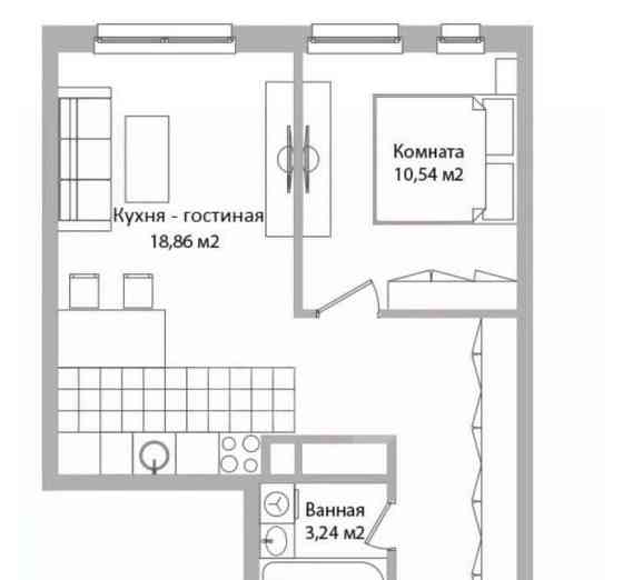 1-комн. апарт-ы, 46 м2, 4/16 эт. Мытищи