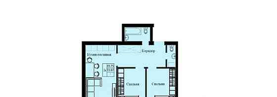 3-комн. квартира, 72.87 м2, 2/10 эт. Красноярск
