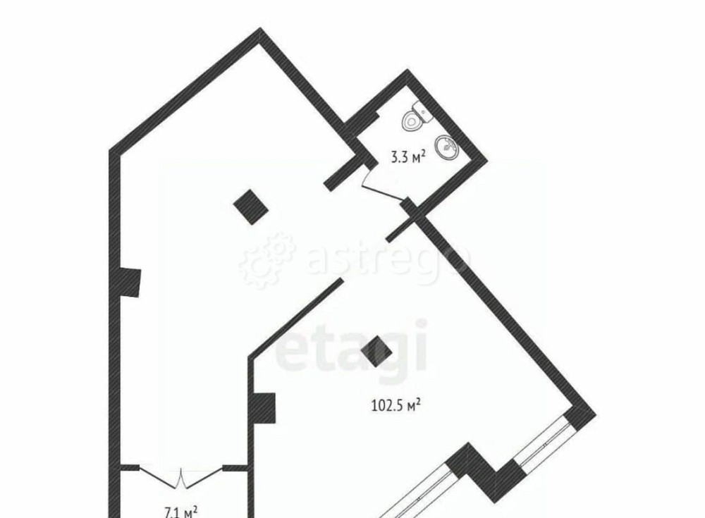 Офис, 114.1 м2 Красноярск - изображение 1