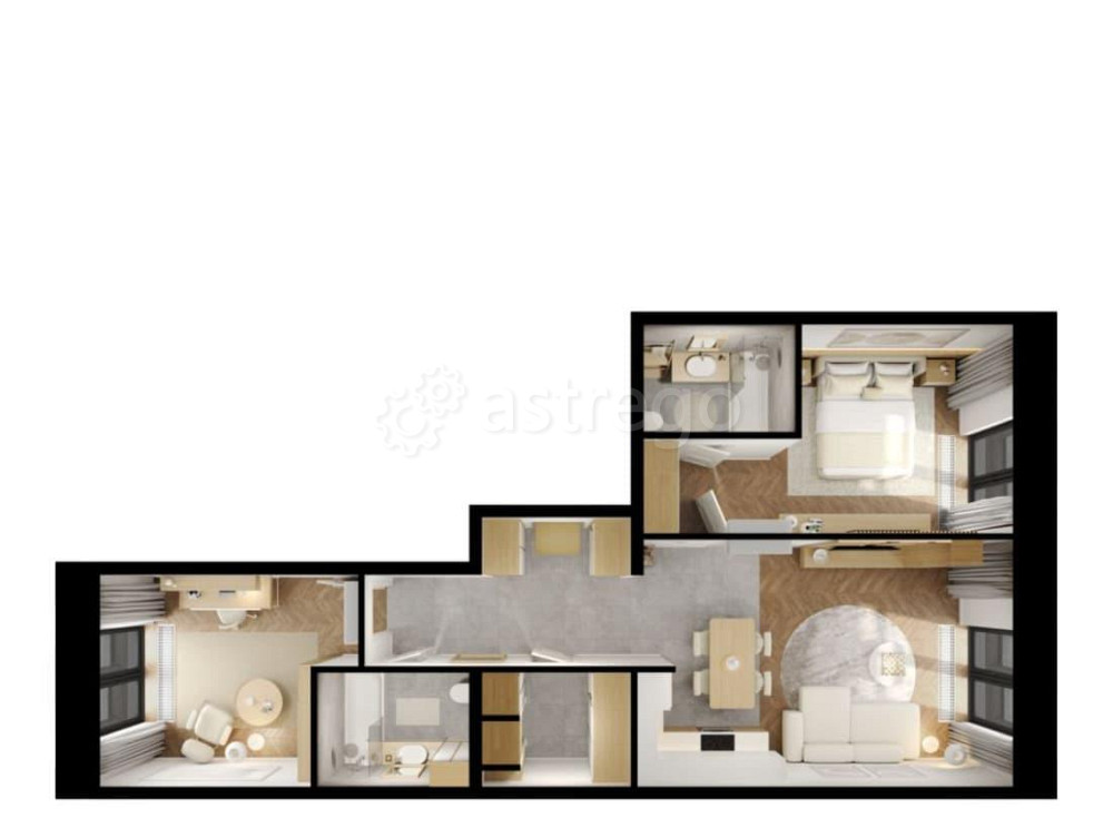 2-комн. квартира, 72.8 м2, 4/9 эт. Санкт-Петербург - изображение 2