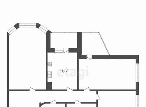 3-комн. квартира, 76.8 м2, 2/17 эт. Воскресенск