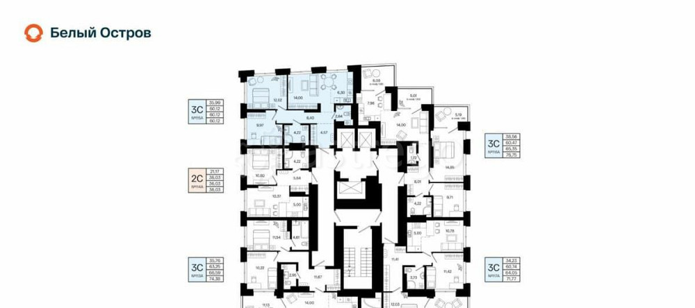 3-комн. квартира, 60.12 м2, 18/20 эт. Уфа - изображение 3