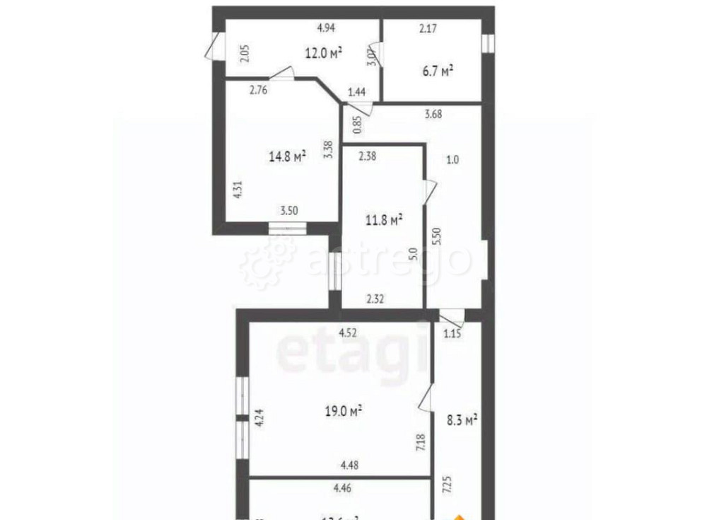 4-комн. квартира, 110.7 м2, 1/7 эт. Санкт-Петербург - изображение 7