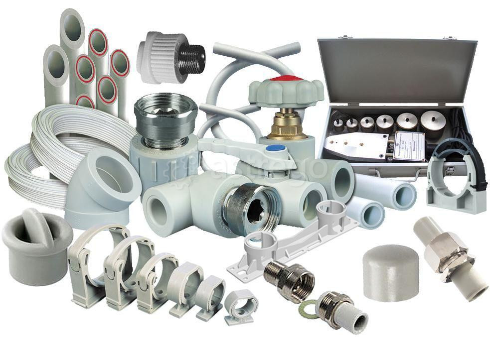 Фитинги для трубы PP-R " HEISSKRAFT" серые Краснодар - изображение 1