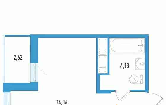 Студия, 21.96 м2, 5/12 эт. Санкт-Петербург