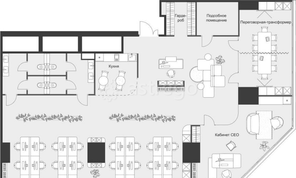Офис, 243.5 м2 Москва - изображение 9