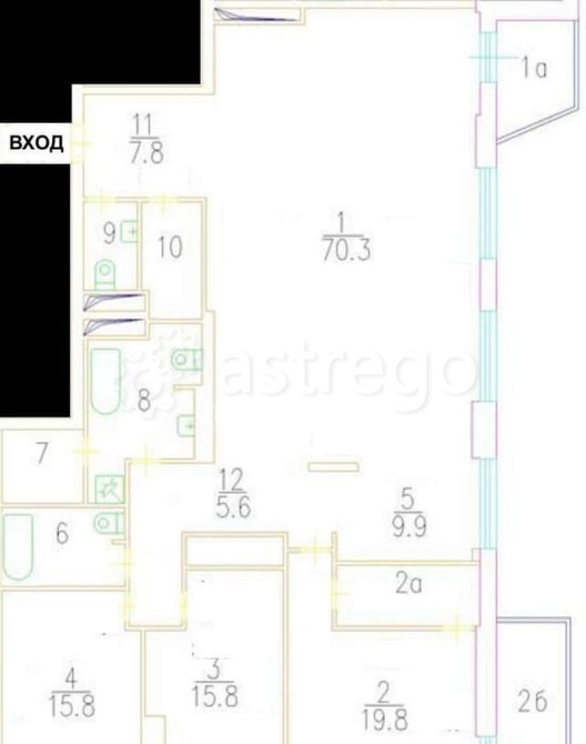 4-комн. квартира, 175 м2, 23/30 эт. Москва - изображение 1