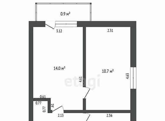 2-комн. квартира, 39.6 м2, 3/5 эт. Стерлитамак