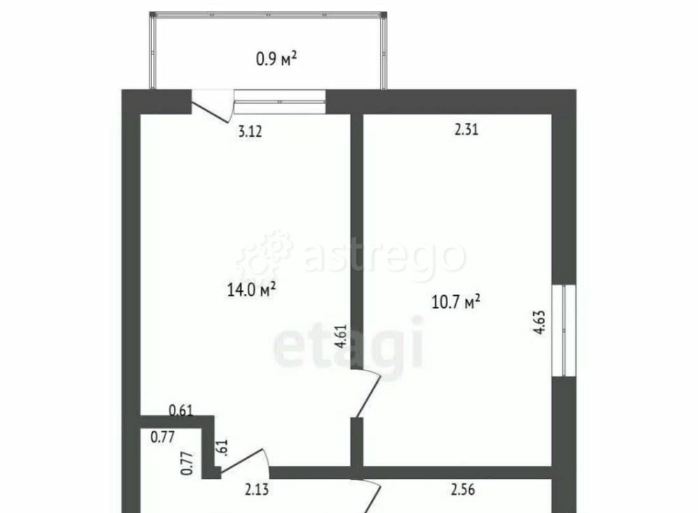 2-комн. квартира, 39.6 м2, 3/5 эт. Стерлитамак - изображение 5
