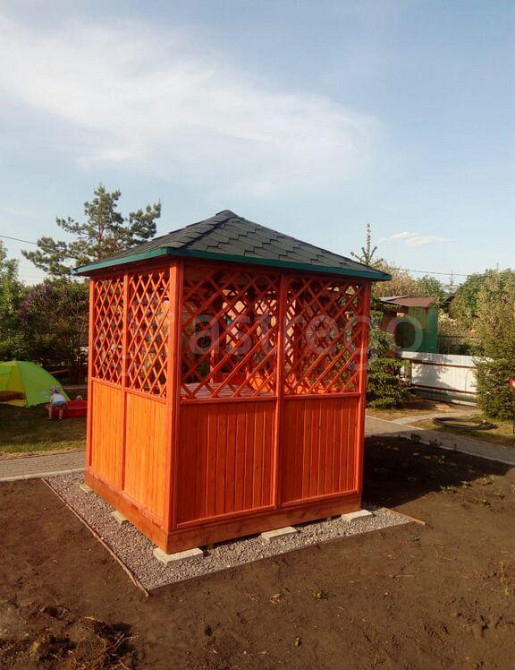 Беседка деревянная 2х2 м, "Дачная- 1" к3 Омск - изображение 1