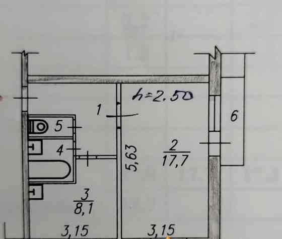 1-комн. квартира, 35 м2, 5/5 эт. Лесосибирск