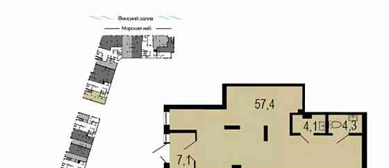 Свободного назначения, 72.9 м2 Санкт-Петербург