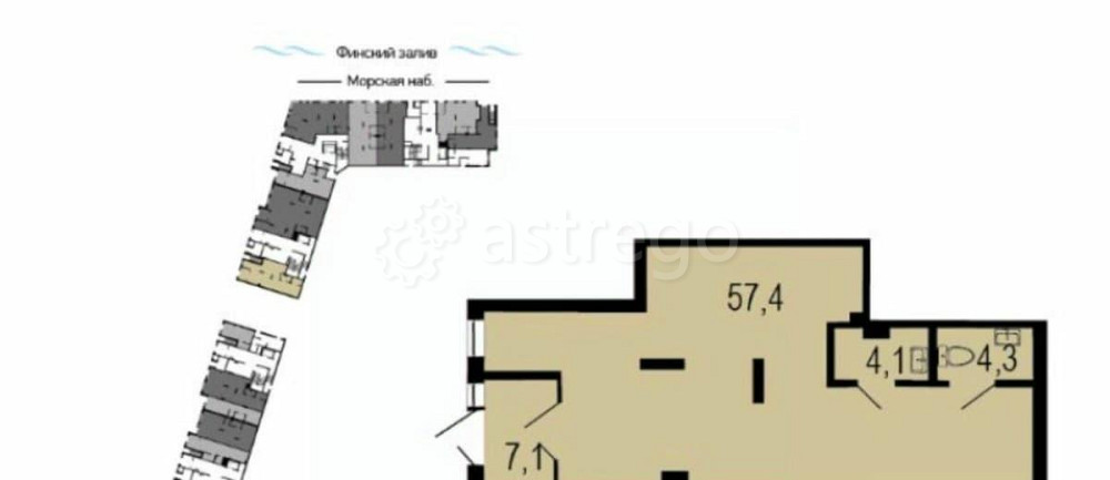 Свободного назначения, 72.9 м2 Санкт-Петербург - изображение 2
