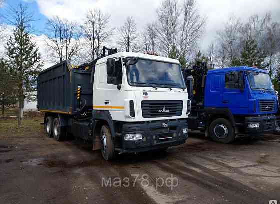 Ломовоз на шасси МАЗ-6312C5-8525-012 Евро-5 с гидроманипулятором VM10L74 с грейфером Санкт-Петербург