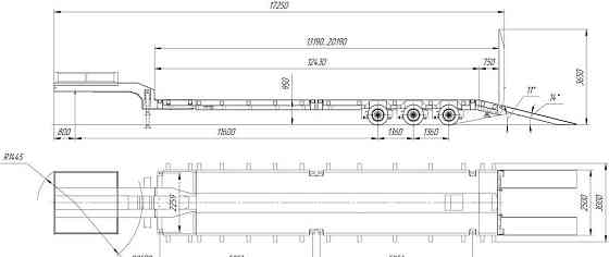 Трал раздвижной трехосный, механические трапы Ставрополь