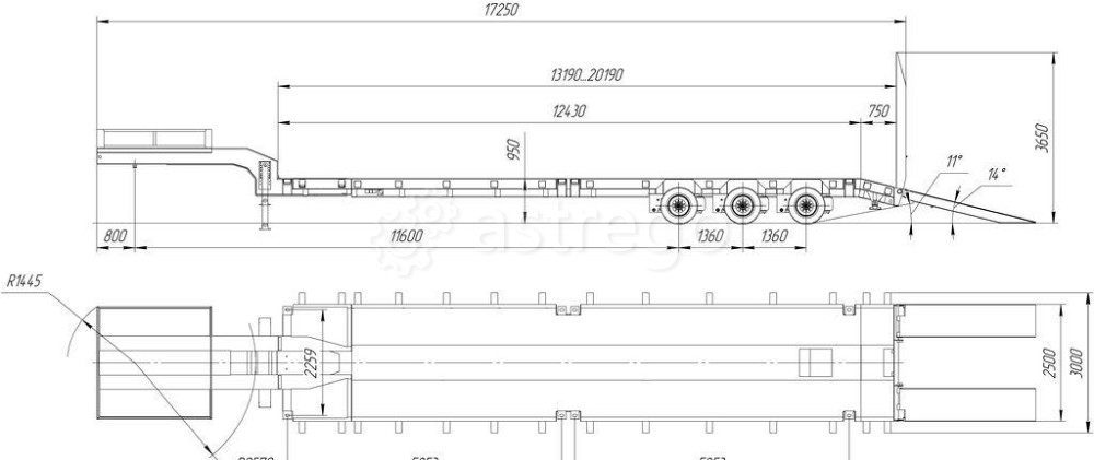 Трал раздвижной трехосный, механические трапы Ставрополь - изображение 1
