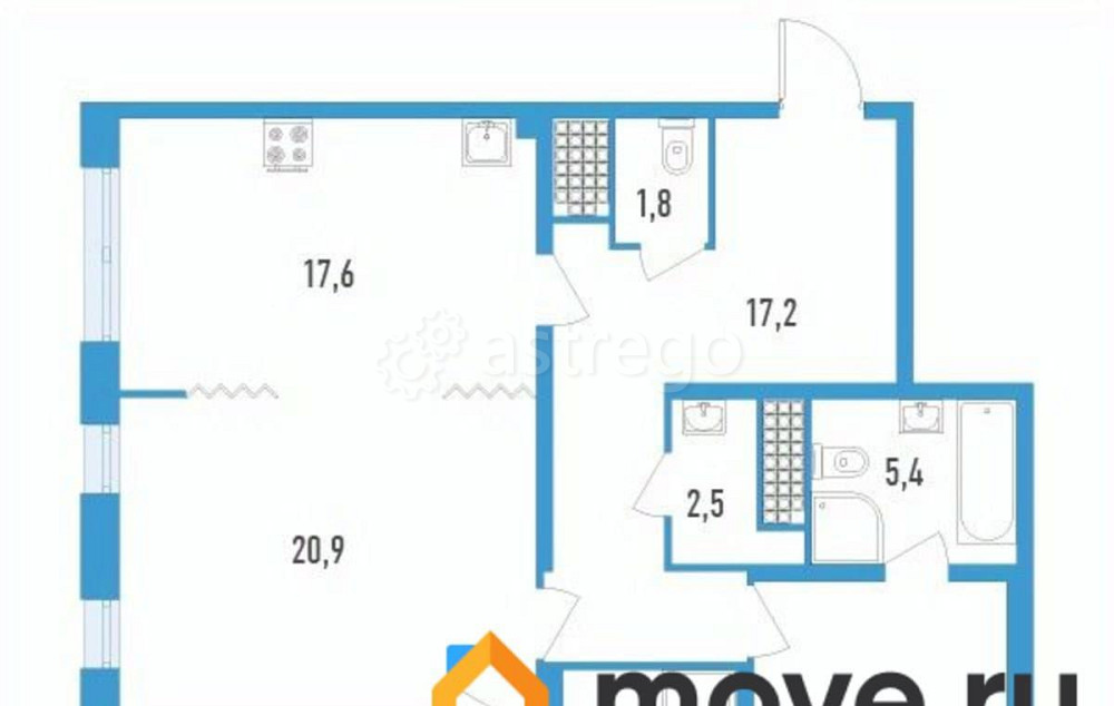 3-комн. квартира, 113.7 м2, 16/23 эт. Санкт-Петербург - изображение 1