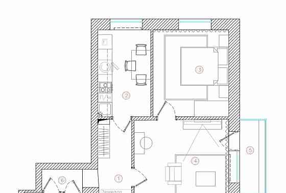 2-комн. квартира, 48 м2, 2/9 эт. Москва